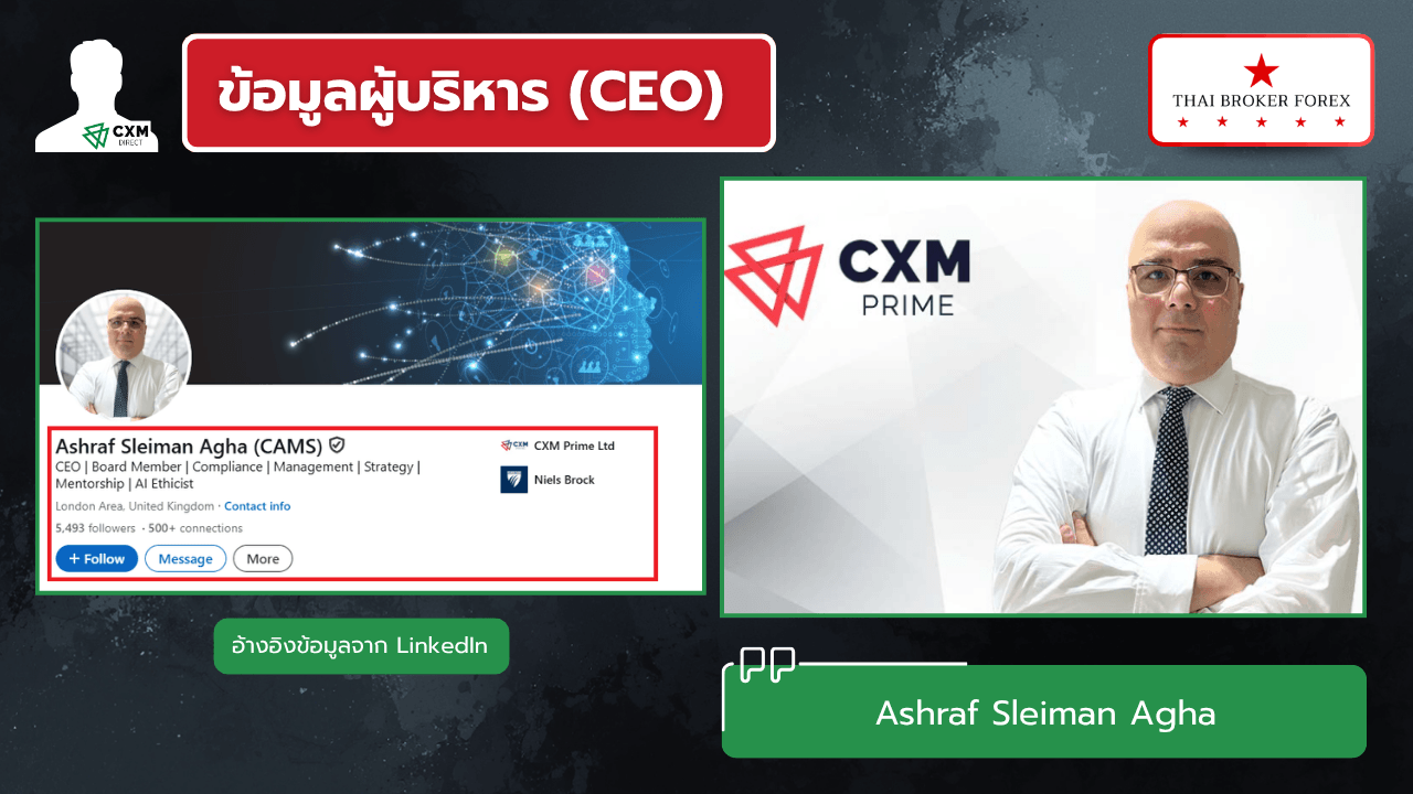 ข้อมูลผู้บริหาร (CEO) ของ CXM Direct