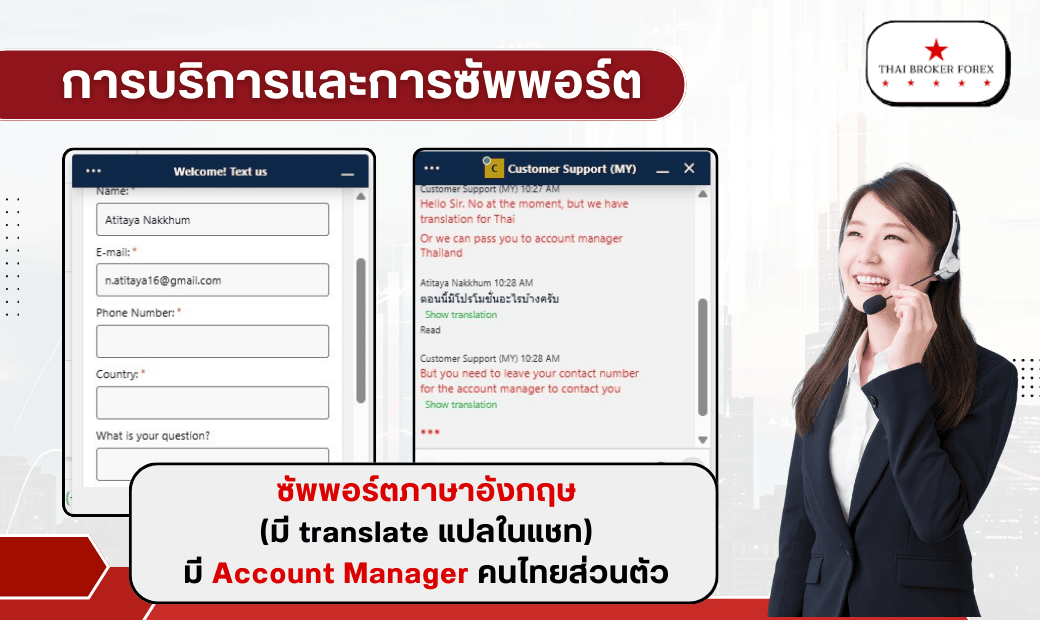 รีวิวการบริการและการซับพอร์ต errante