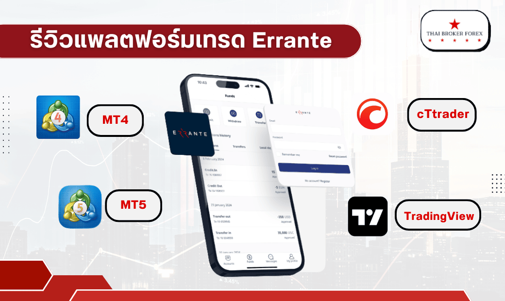 รีวิวแพลตฟอร์มเทรด Errante